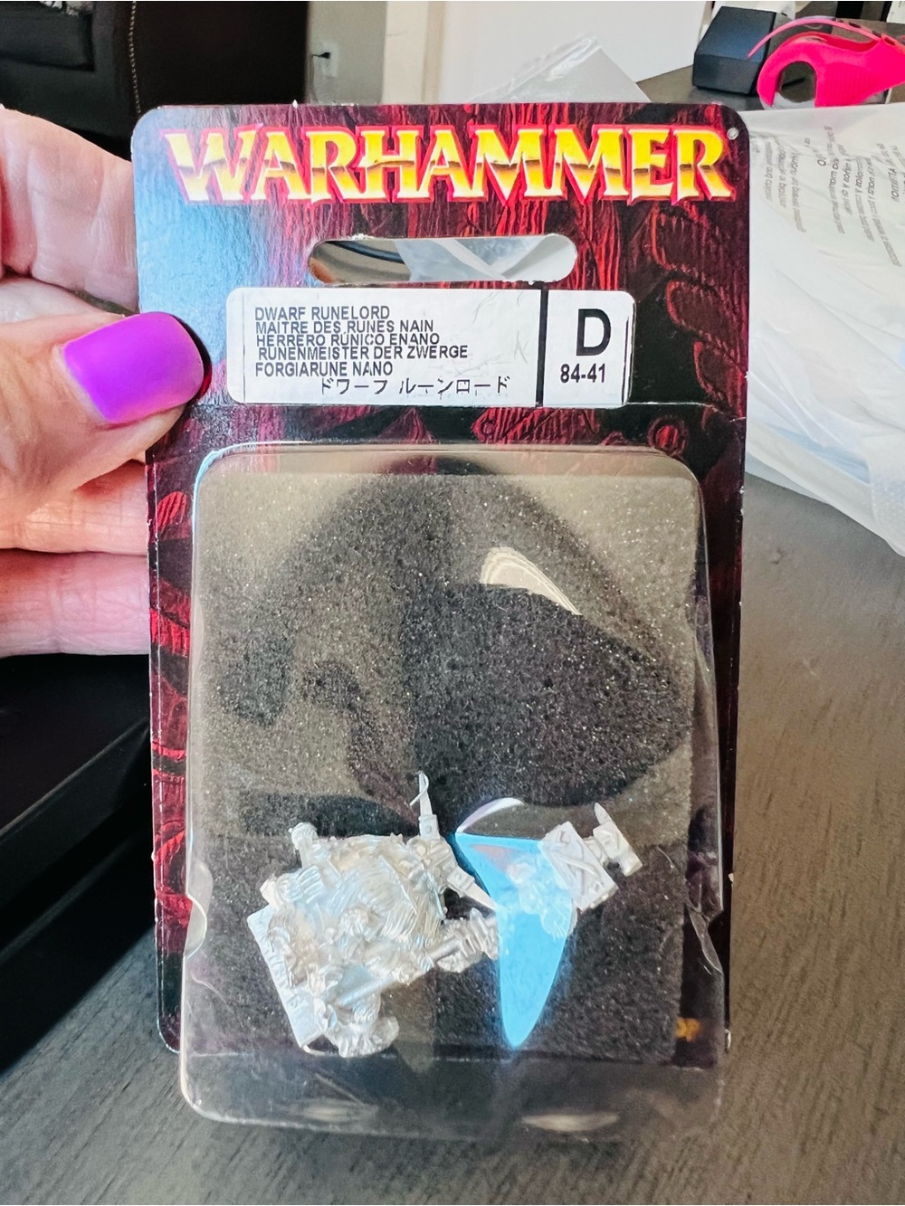 Vintage Warhammer Dwarf Runelord D 84-41 Citadel RPG D&D Fantasy Battle